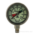 ss304 manometer stainless steel luminous pressure gauge